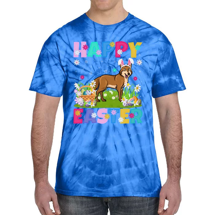 Coyote Lover Happy Easter Bunny Coyote Easter Sunday Cute Gift Tie-Dye T-Shirt