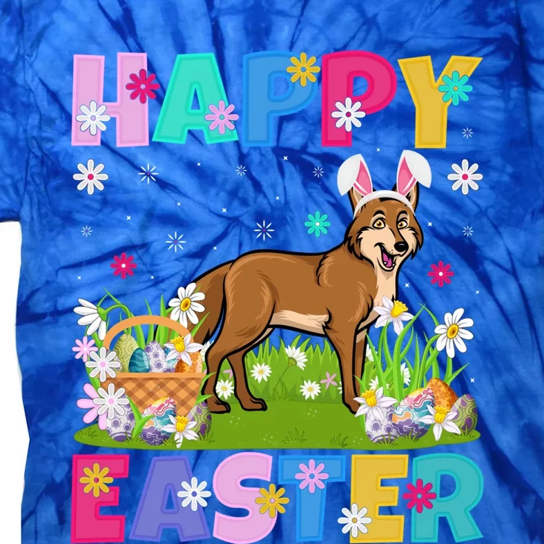 Coyote Lover Happy Easter Bunny Coyote Easter Sunday Cute Gift Tie-Dye T-Shirt