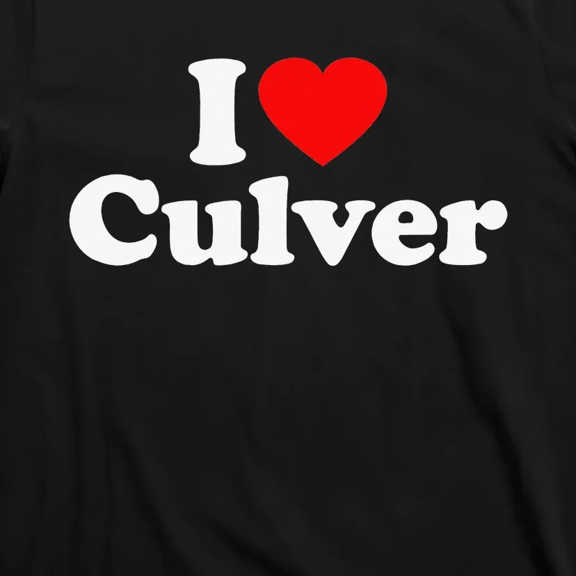 Culver Love Heart College University Alumni T-Shirt