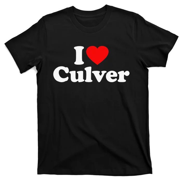 Culver Love Heart College University Alumni T-Shirt