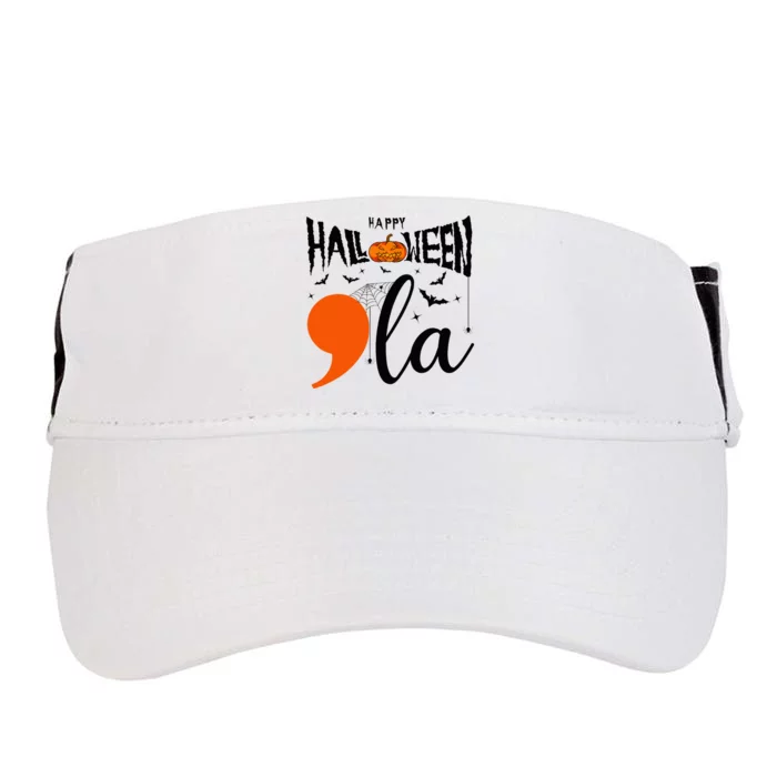 Comma +  La Happy Halloween Kamala Harris 2024 Adult Drive Performance Visor