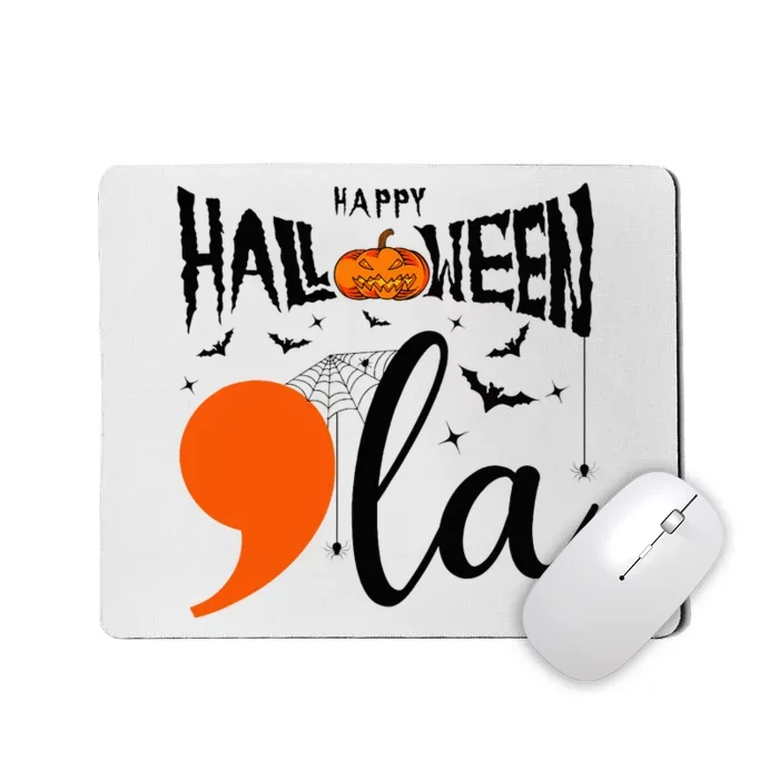 Comma +  La Happy Halloween Kamala Harris 2024 Mousepad