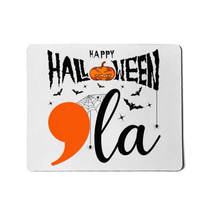 Comma +  La Happy Halloween Kamala Harris 2024 Mousepad