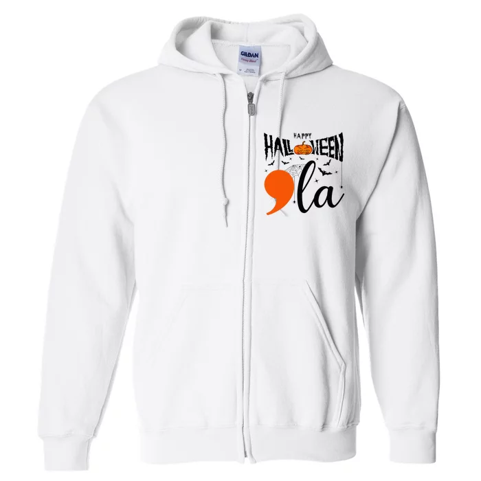 Comma +  La Happy Halloween Kamala Harris 2024 Full Zip Hoodie