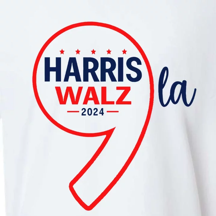 Comma La Harris Walz 2024 Sueded Cloud Jersey T-Shirt