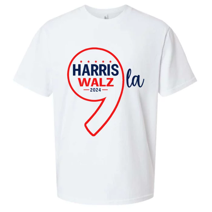 Comma La Harris Walz 2024 Sueded Cloud Jersey T-Shirt