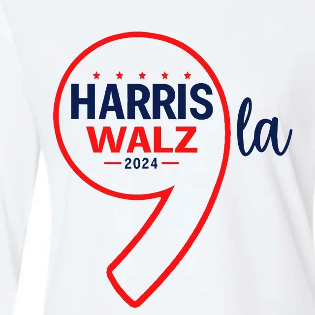 Comma La Harris Walz 2024 Womens Cotton Relaxed Long Sleeve T-Shirt