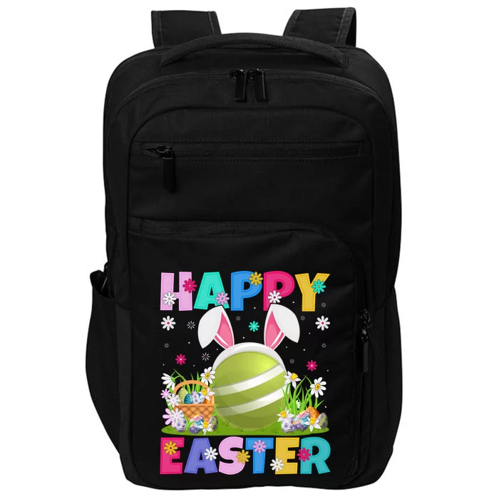 Croquet Lover Happy Easter Bunny Croquet Easter Sunday Gift Impact Tech Backpack