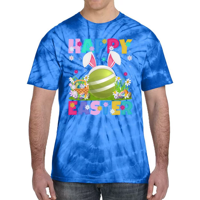 Croquet Lover Happy Easter Bunny Croquet Easter Sunday Gift Tie-Dye T-Shirt