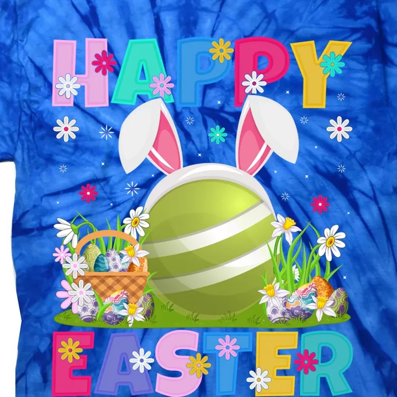 Croquet Lover Happy Easter Bunny Croquet Easter Sunday Gift Tie-Dye T-Shirt