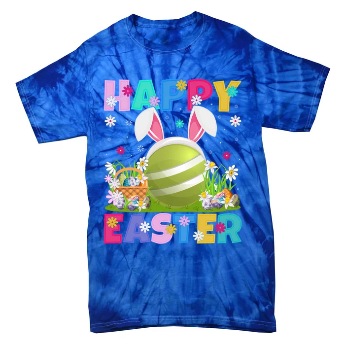 Croquet Lover Happy Easter Bunny Croquet Easter Sunday Gift Tie-Dye T-Shirt