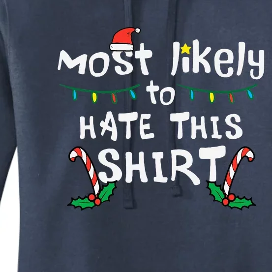 Christmas Likely Hate This Xmas Family Women's Pullover Hoodie