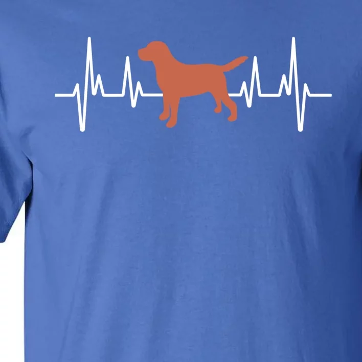 Chocolate Lab Heartbeat Valentine's Dog Labrador Retriever Cool Gift Tall T-Shirt