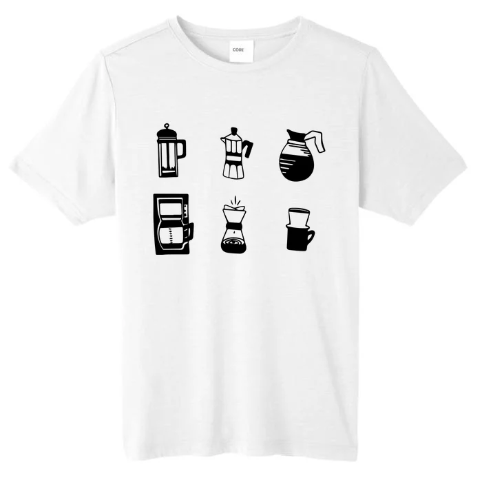 Coffee Lover Hand Drawn Cute Food Coffee Gift ChromaSoft Performance T-Shirt