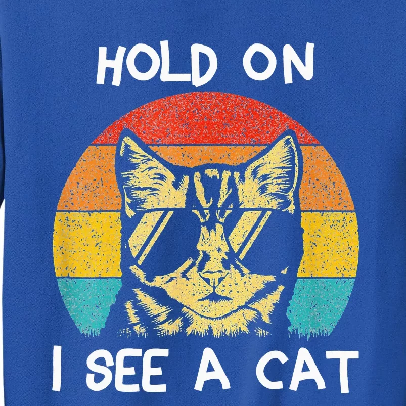 Cat Lover Hold On I See A Cat Cats Loves Cats Tall Sweatshirt