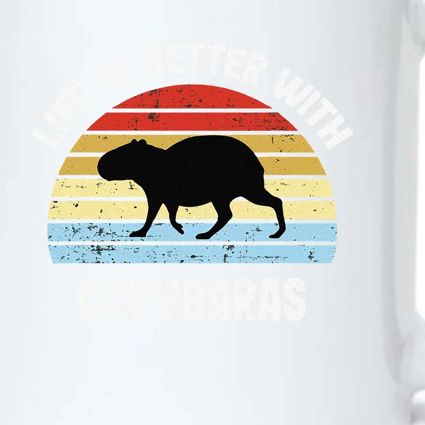 Capybara Life is Better With Capybaras Black Color Changing Mug