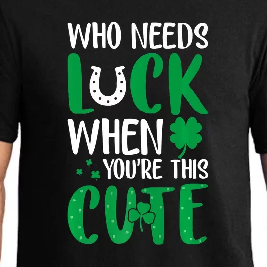 Cute Luck Ireland Irish Proud St Patrick Day Pajama Set