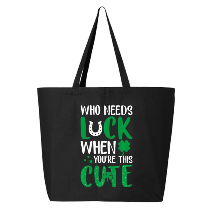 Cute Luck Ireland Irish Proud St Patrick Day 25L Jumbo Tote