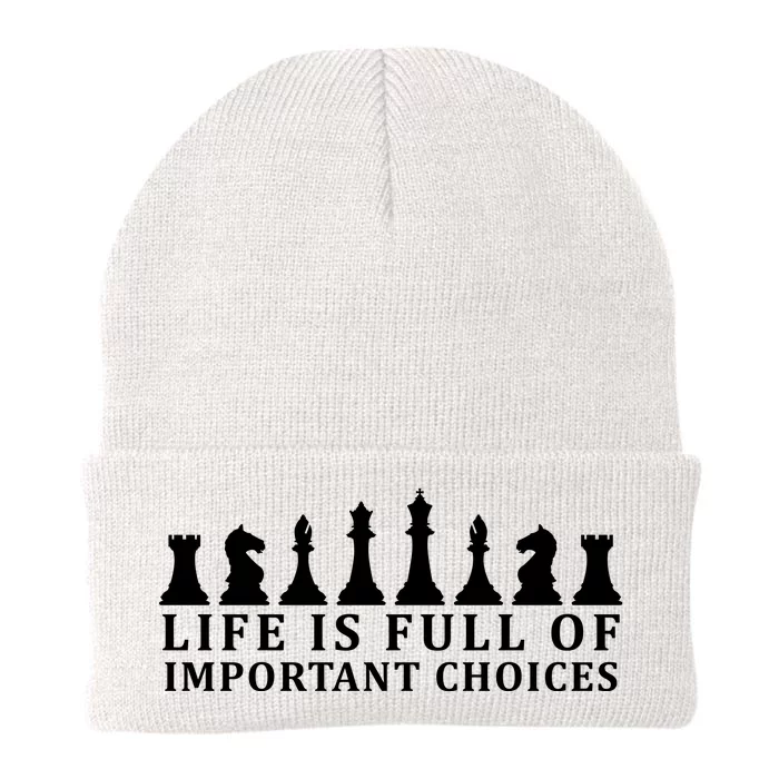 Chess Life Is Full Of Important Choices Knit Cap Winter Beanie