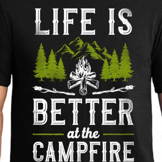 Camping Life Is Better By The Campfire Gift Pajama Set