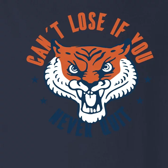 Can't Lose If You Never Quit Tiger Hustle Motivation Toddler Long Sleeve Shirt