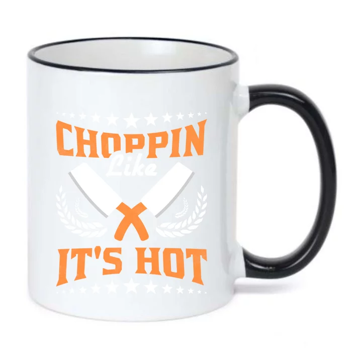 Choppin Like Its Hot Cooking Gift Black Color Changing Mug