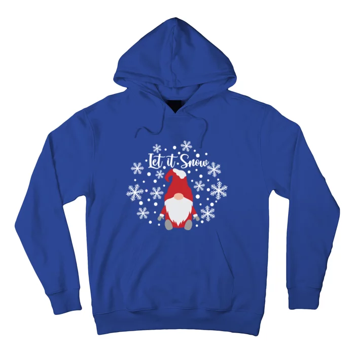 Christmas Let It Snow Gnome Cute Funny Gnome Xmas Pajama Gift Hoodie