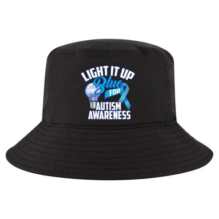 Cute Light It Up Blue For Autism Awareness Gift Cool Comfort Performance Bucket Hat