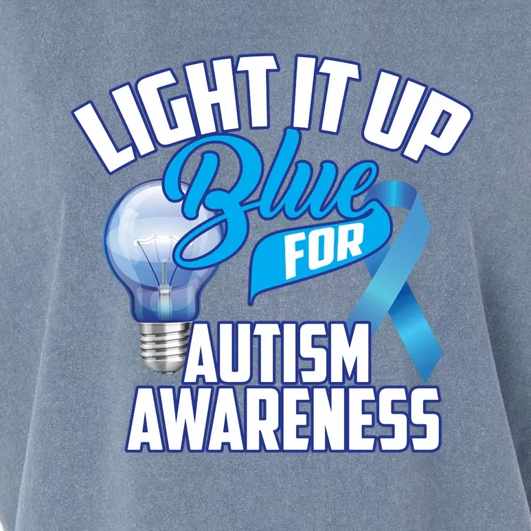 Cute Light It Up Blue For Autism Awareness Gift Garment-Dyed Women's Muscle Tee