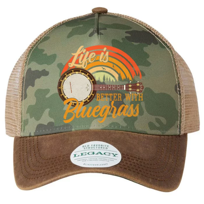 Cute Life Is Better With Bluegrass Cool Gift Funny Music Lover Gift Legacy Tie Dye Trucker Hat