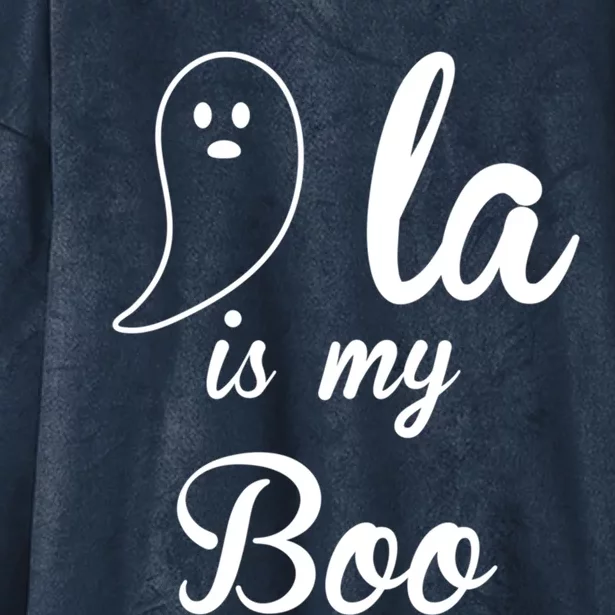 Comma + La Is My Boo Cute Gift Kamala Is My Boo Halloween Gift Hooded Wearable Blanket