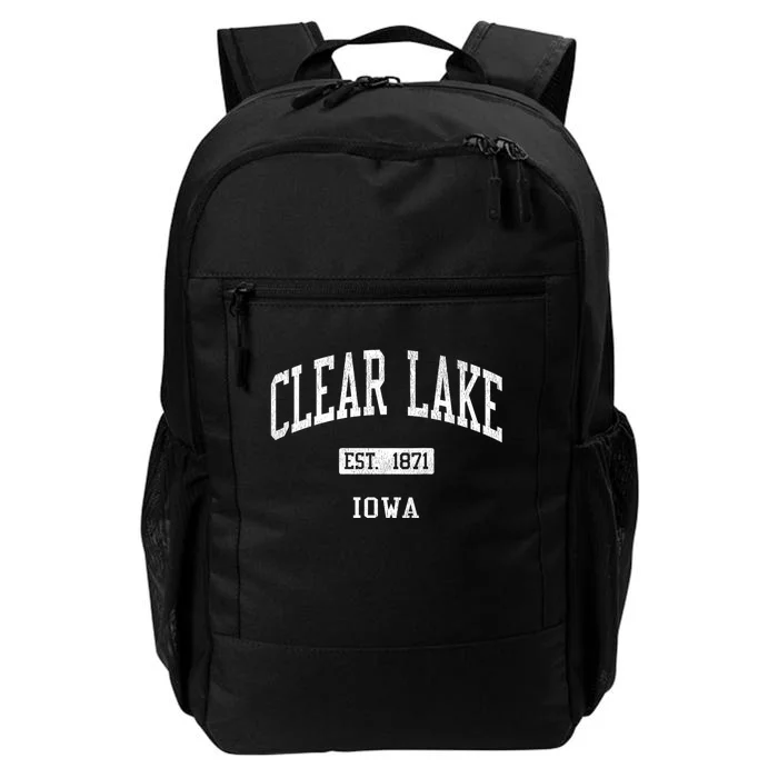 Clear Lake Iowa Ia Js04 Vintage Athletic Sports Daily Commute Backpack