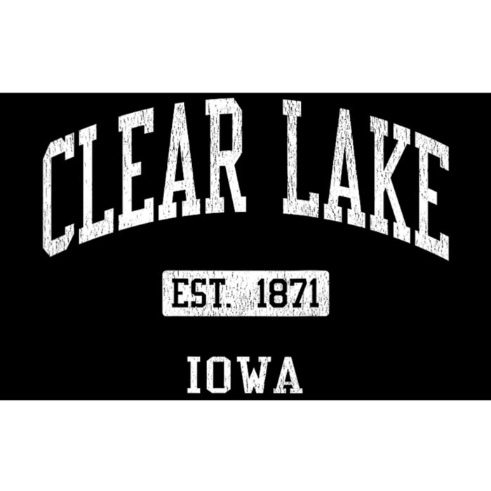 Clear Lake Iowa Ia Js04 Vintage Athletic Sports Bumper Sticker