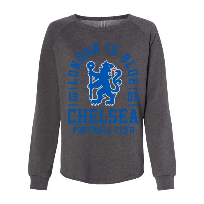 Cool London Is Blue Chelsea Football Soccer Club Womens California Wash Sweatshirt