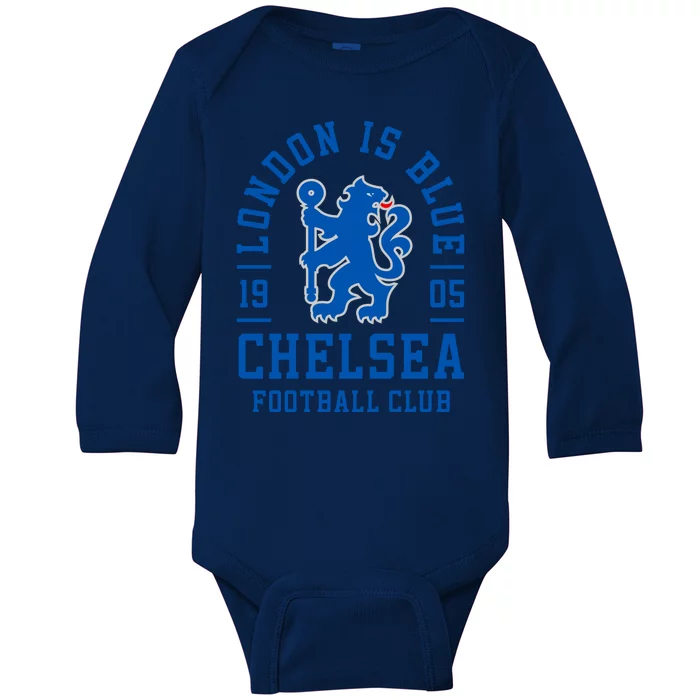 Cool London Is Blue Chelsea Football Soccer Club Baby Long Sleeve Bodysuit