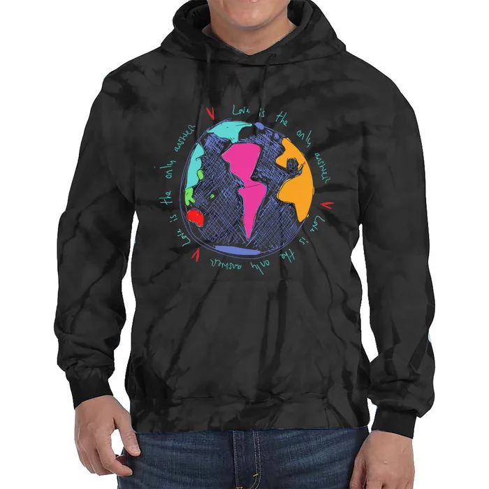 C.O.L.D.P.L.A.Y Love Is The Only Answer Amazon Exclusive Tie Dye Hoodie