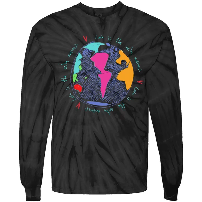 C.O.L.D.P.L.A.Y Love Is The Only Answer Amazon Exclusive Tie-Dye Long Sleeve Shirt