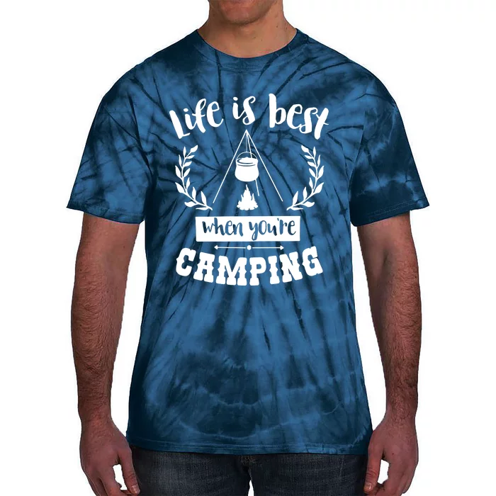 Camping Life Is Best Tie-Dye T-Shirt