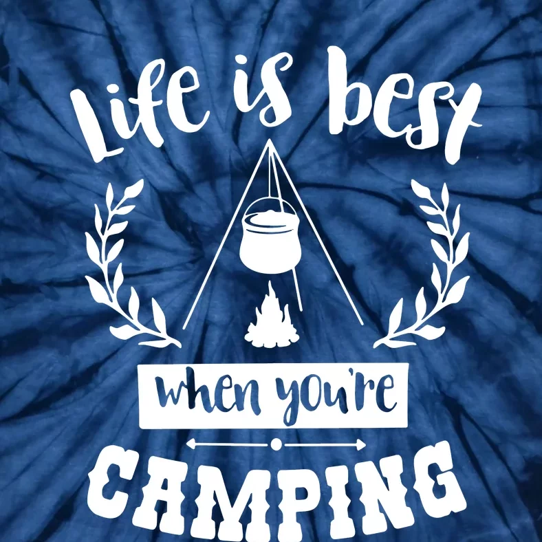 Camping Life Is Best Tie-Dye T-Shirt