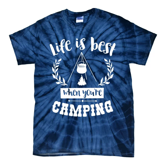 Camping Life Is Best Tie-Dye T-Shirt