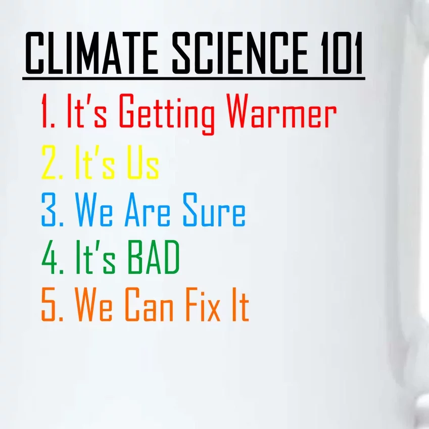 Climate Science 101 Climate Change Facts We Can Fix It Black Color Changing Mug