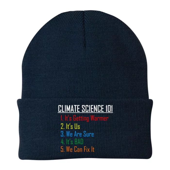 Climate Science 101 Climate Change Facts We Can Fix It Knit Cap Winter Beanie