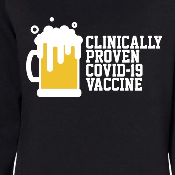 Clinically Proven covid-19 Vaccine Funny Womens California Wash Sweatshirt