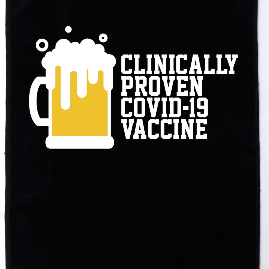 Clinically Proven covid-19 Vaccine Funny Platinum Collection Golf Towel