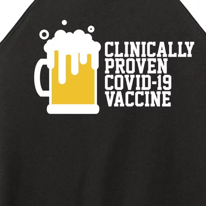 Clinically Proven covid-19 Vaccine Funny Women’s Perfect Tri Rocker Tank