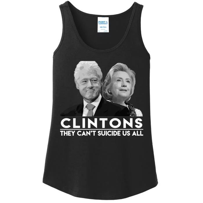 Clintons They Can't Suicide Us All Ladies Essential Tank