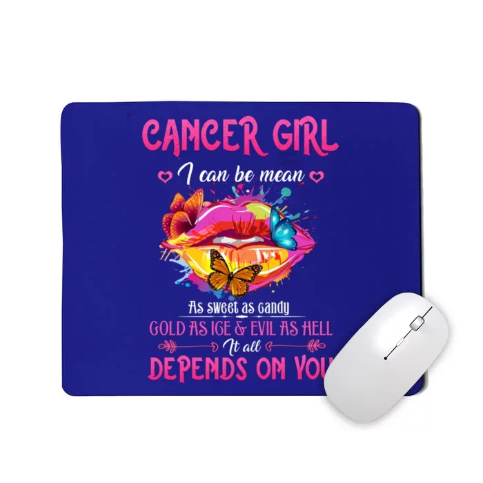 Cancer Lips June July Queen Birthday Zodiac Astrology Cool Gift Mousepad