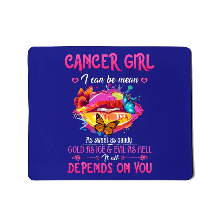 Cancer Lips June July Queen Birthday Zodiac Astrology Cool Gift Mousepad