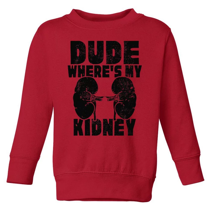 Cool Living Kidney Donor Gifts Donor Art Organ Toddler Sweatshirt