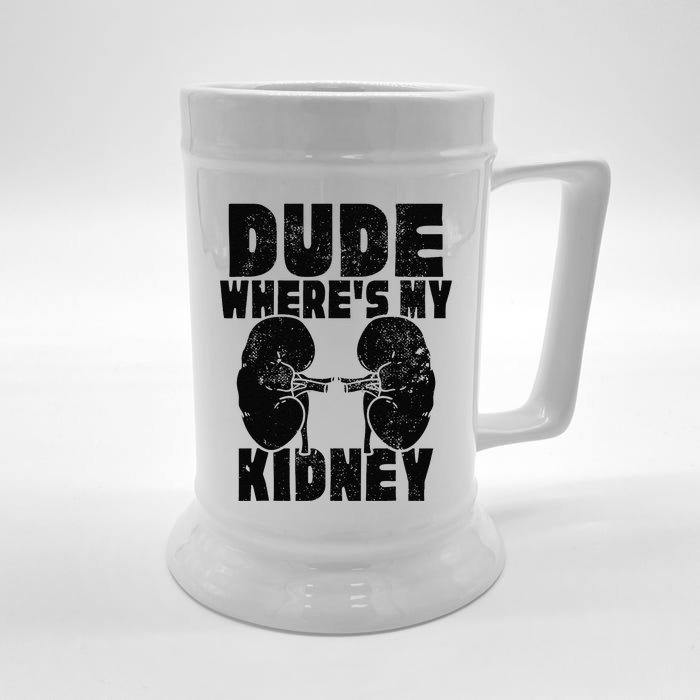 Cool Living Kidney Donor Gifts Donor Art Organ Front & Back Beer Stein